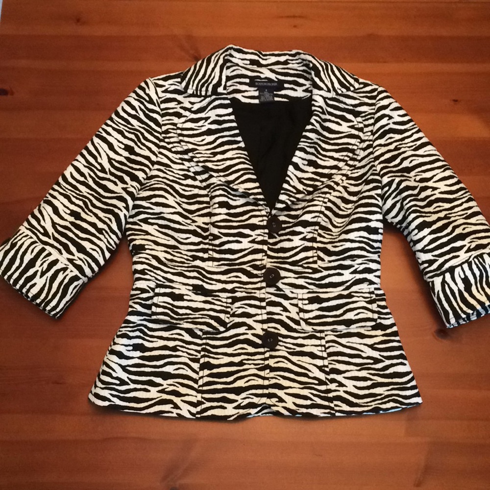 Zebra Print Blazer